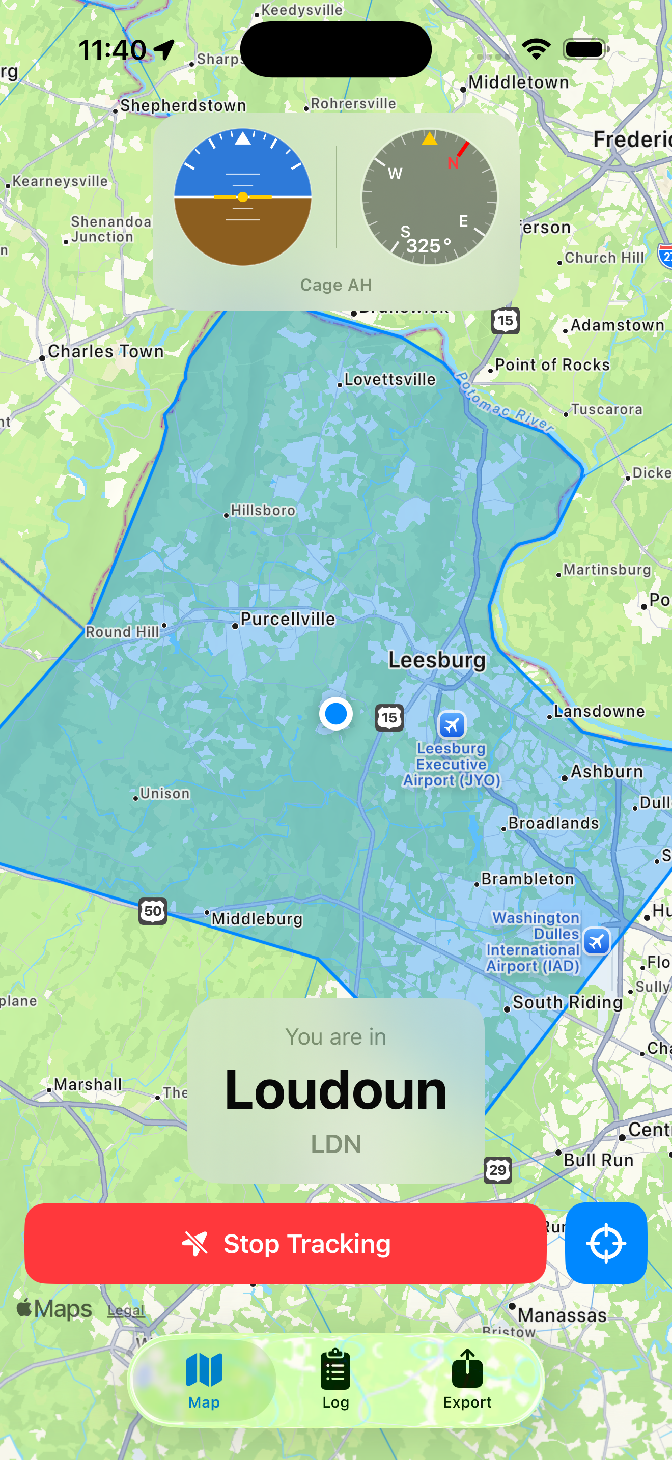 vaQP map with county tracking